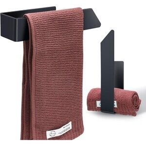 2 Pcs Self Adhesive Towel Holder Wall Mount Towel Rack 304 Stainless Steel Stick